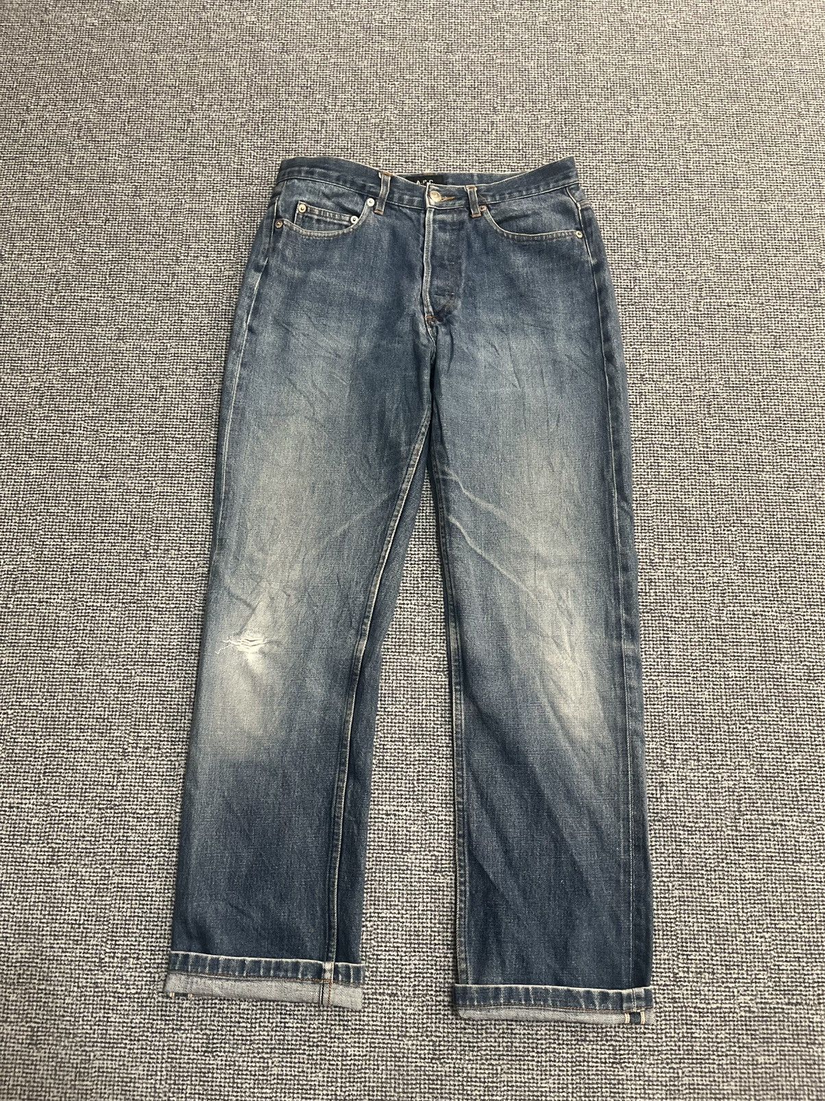 A.P.C. Vintage APC Distressed APC Selvedge jeans Size US 30 / EU 46 - 1 Thumbnail