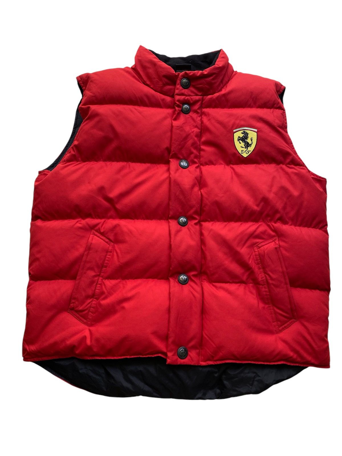 Ferrari Vintage Ferrari SF Puffer Vest Button logo nice Design Size US S / EU 44-46 / 1 - 3 Thumbnail