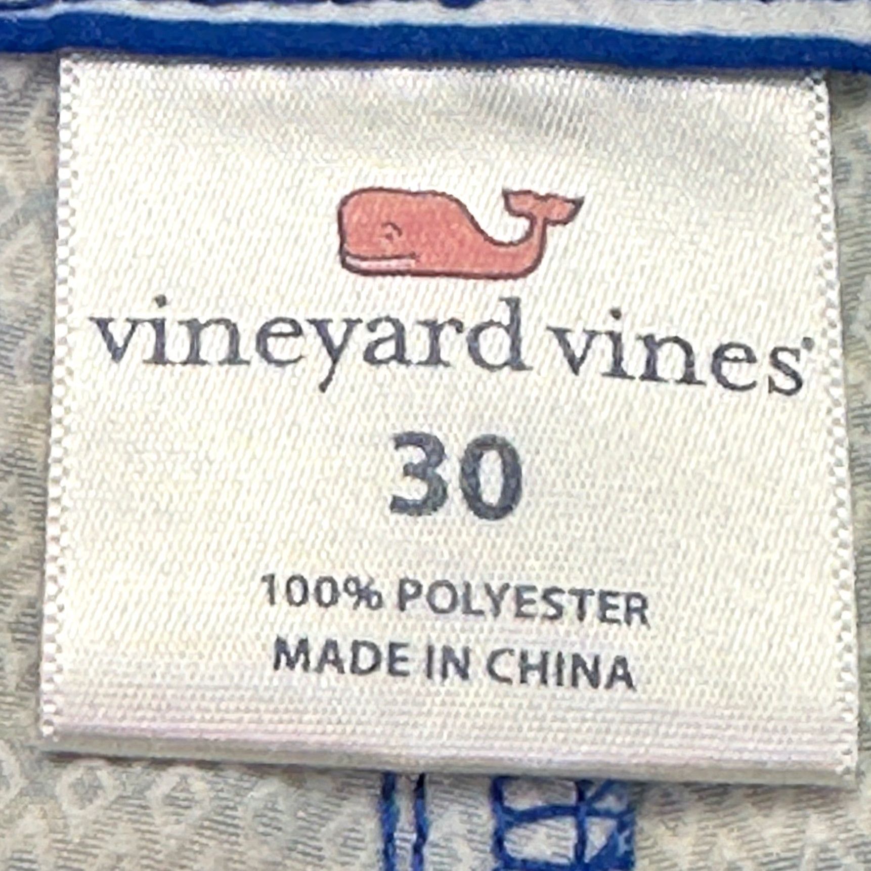 Vineyard Vines Vineyard Vines Whale Stripe Board Shorts Men Size 30 Blue White Swim Trunks Size US 29 - 4 Thumbnail