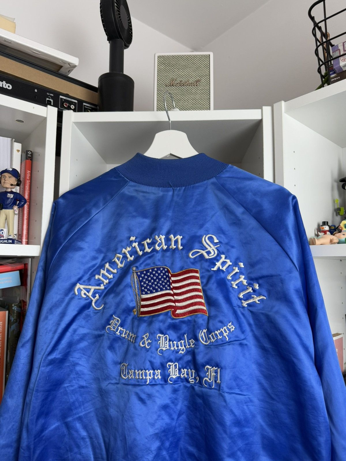 Auburn Sportswear × Vintage Vintage 90s Auburn sportswear satin american flag jacket XXL Size US XXL / EU 58 / 5 - 3 Thumbnail