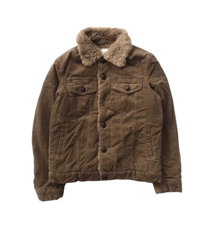 If Six Was Nine × Le Grande Bleu (L.G.B.) Timble Poste Corduroy Sherpa Jacket Size US M / EU 48-50 / 2 - 1 Thumbnail