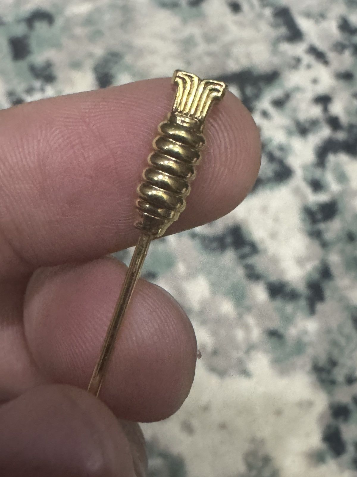 Jewelry × Lanvin × Vintage LANVIN GOLD TONE BROOCH PIN RHINESTONE Size ONE SIZE - 5 Thumbnail