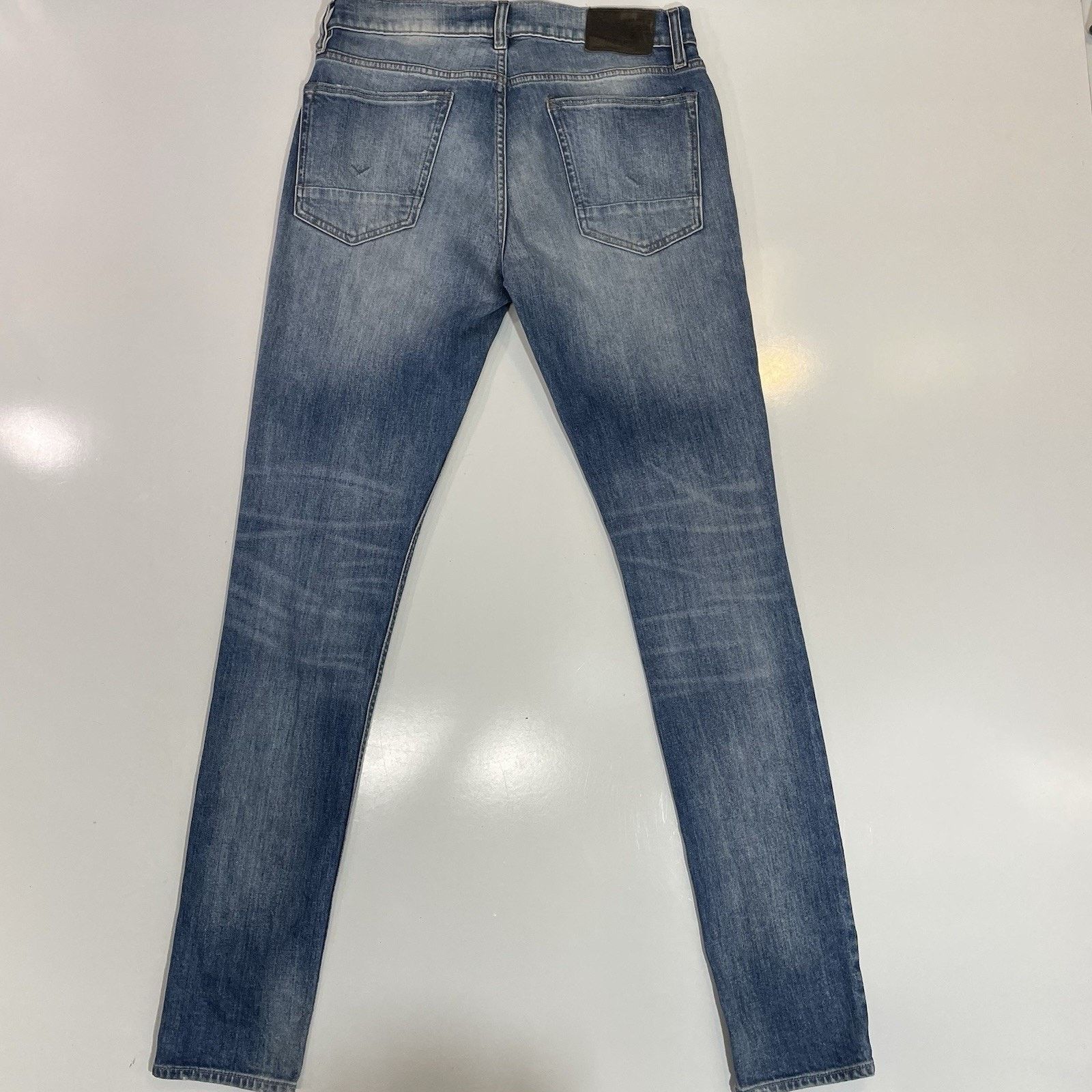 Hudson Hudson Light Wash Mens Zack Slim Fit Distressed Jeans 31x34 Size US 31 - 3 Thumbnail