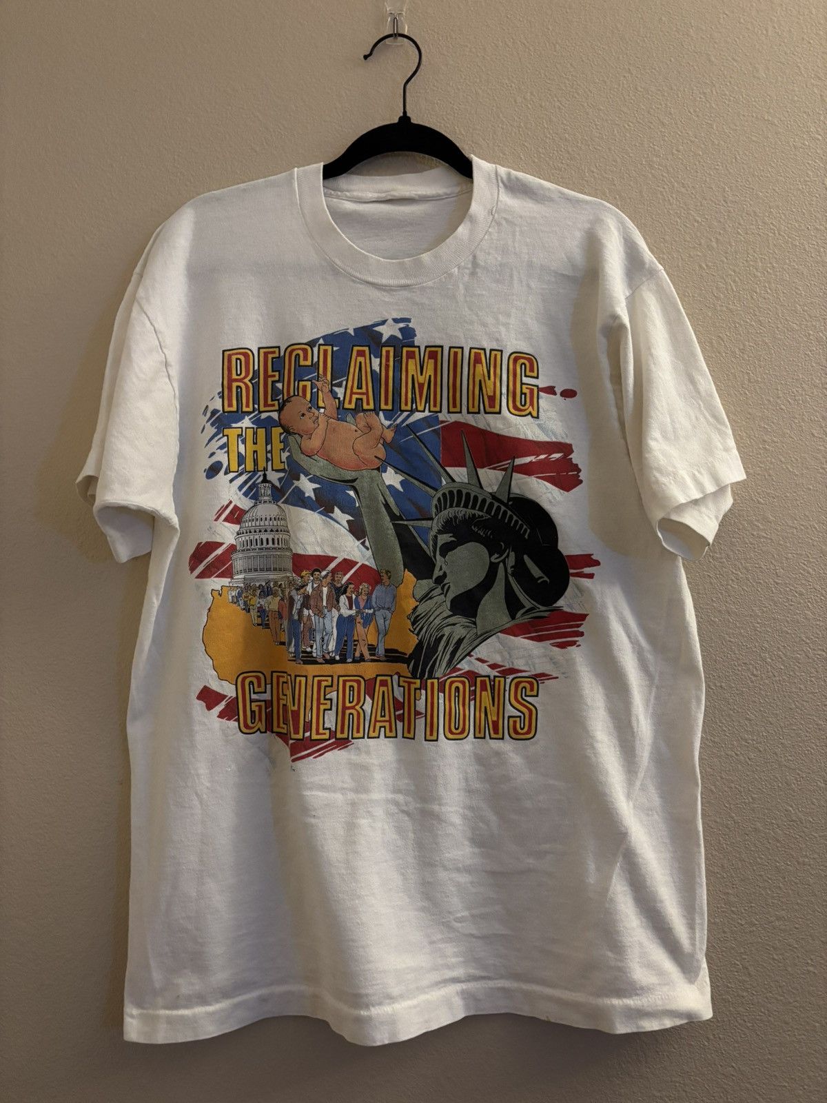 Vintage Vintage Pro Life Reclaiming The Generations Art Tee Size US L / EU 52-54 / 3 - 1 Thumbnail