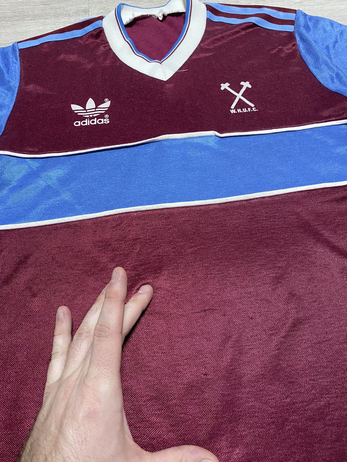 Adidas Ultra Rare Original West Ham United 1983/1984/1985 Adidas Size US S / EU 44-46 / 1 - 7 Thumbnail