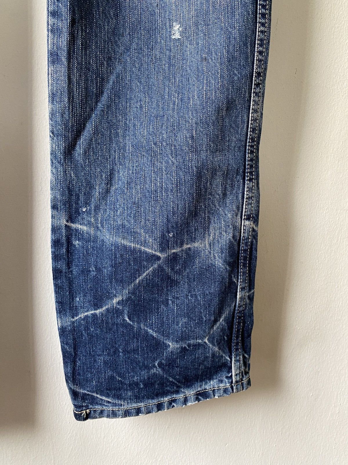 Japanese Brand John Bull Cargo Distressed Denim