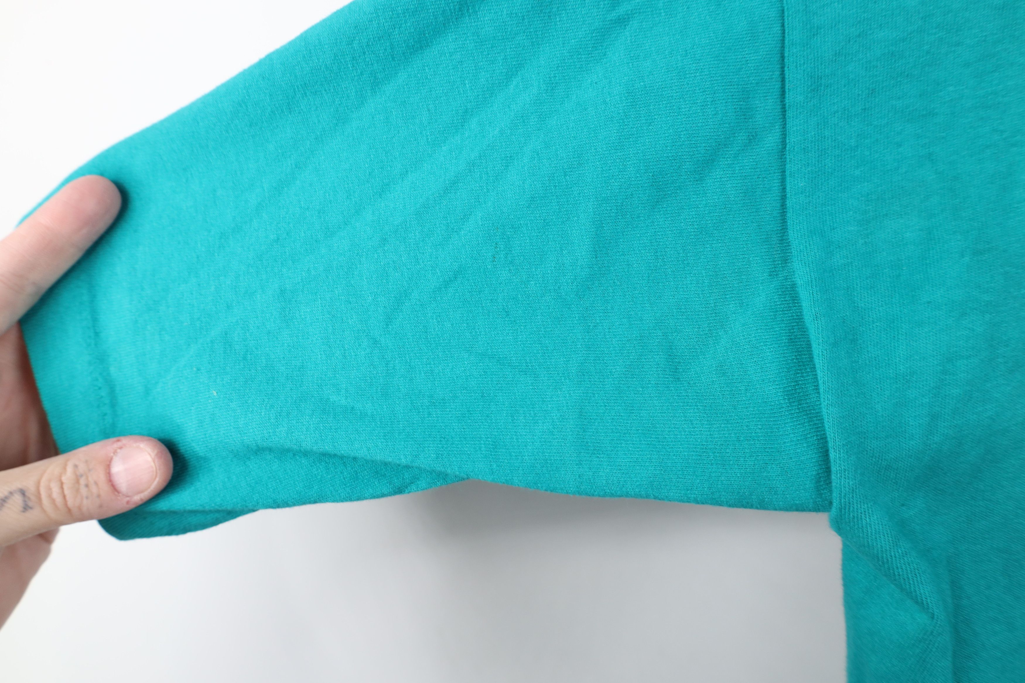 Vintage Vintage 90s Streetwear Fishing Short Sleeve T-Shirt Teal USA Size US XXL / EU 58 / 5 - 10 Thumbnail