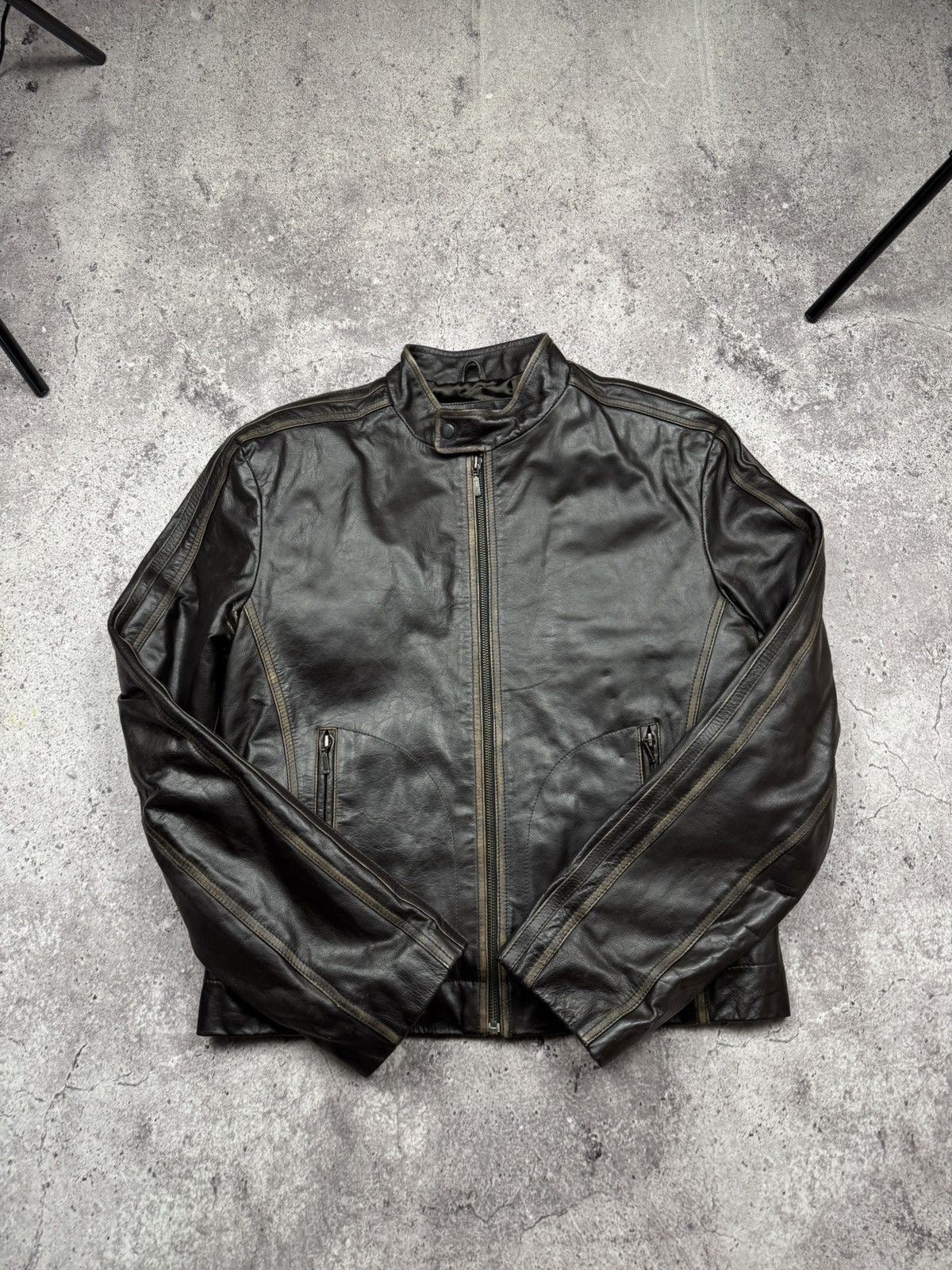 Vintage Vintage Brown Leather Jacket Acne Carol Christian Poell styl Size US M / EU 48-50 / 2 - 1 Thumbnail