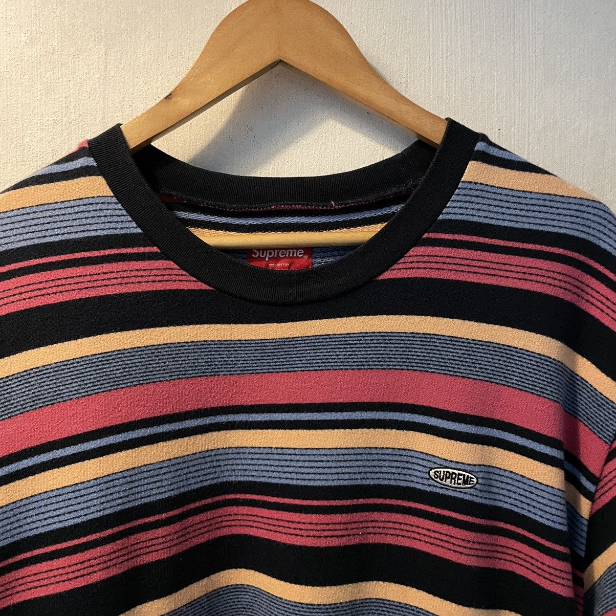 Supreme Supreme Oval Patches Logo Stripe Tee Size US XL / EU 56 / 4 - 2 Thumbnail