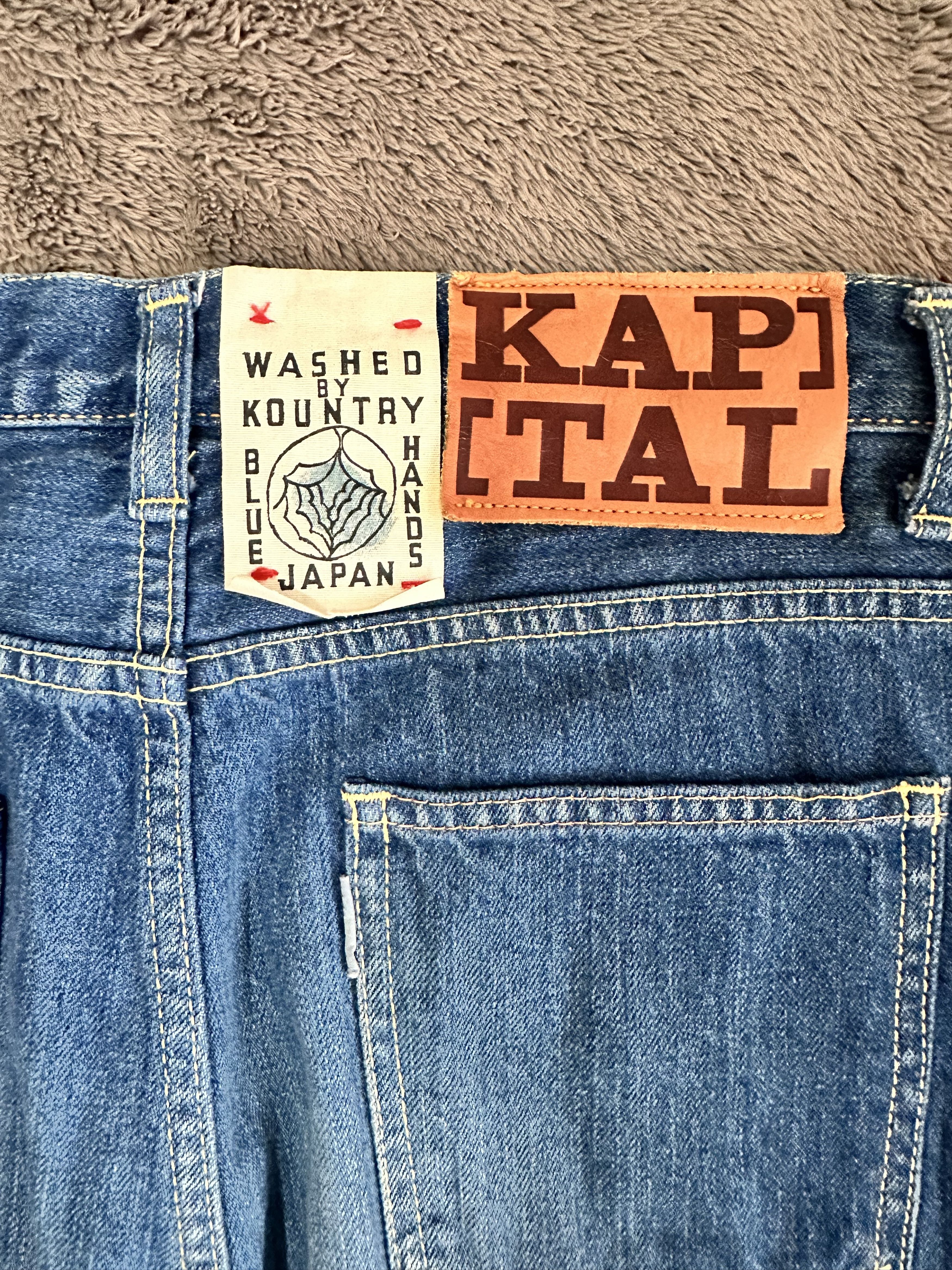 Kapital KAPITAL 14oz Denim 5p Flare Pants Blue Size 29 Size US 29 - 3 Thumbnail