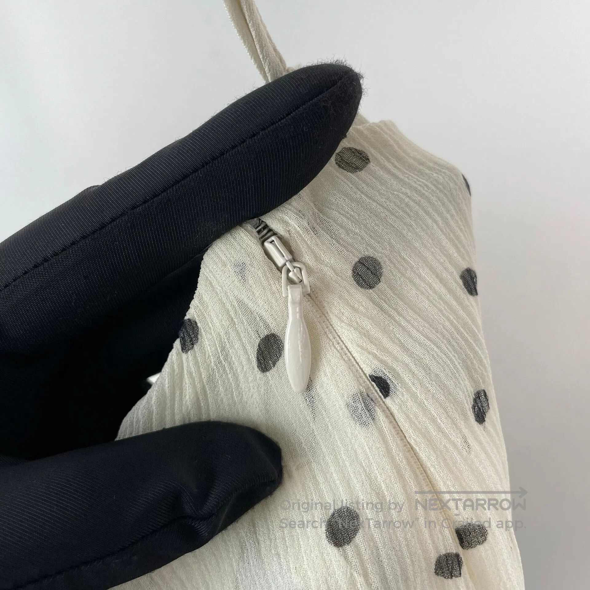 Miu Miu Miumiu Silk Polka Dot Skirt. Size 37" - 9 Thumbnail