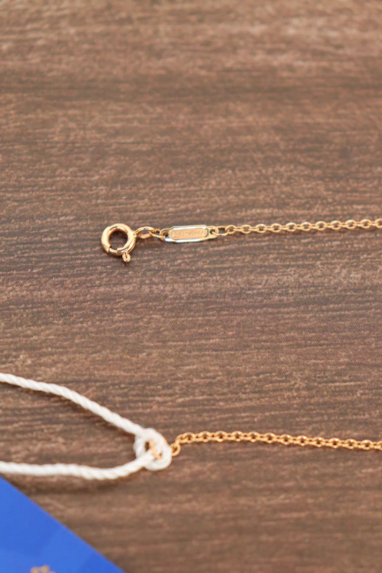 Tiffany & Co. Tiffany Kont 18K RG Half-Diamond Necklace 42.5 4 w/box Size ONE SIZE - 6 Thumbnail