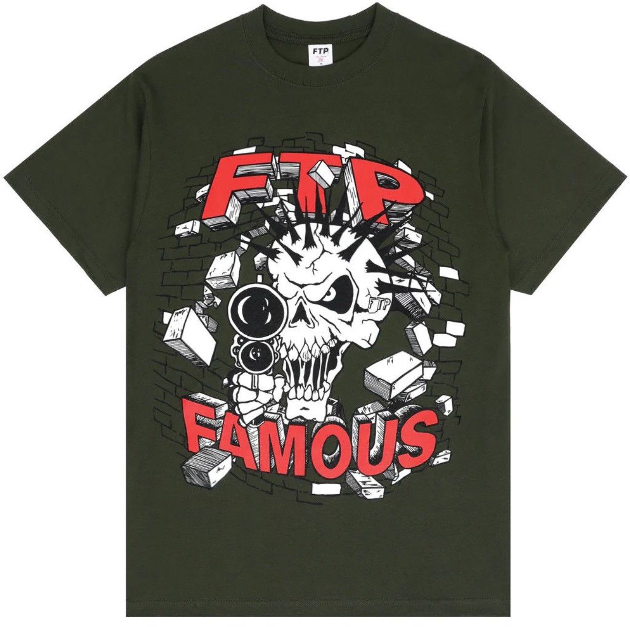 Fuck The Population FTP + Famous Skull Tee (Hunter Green) Size US XL / EU 56 / 4 - 1 Thumbnail