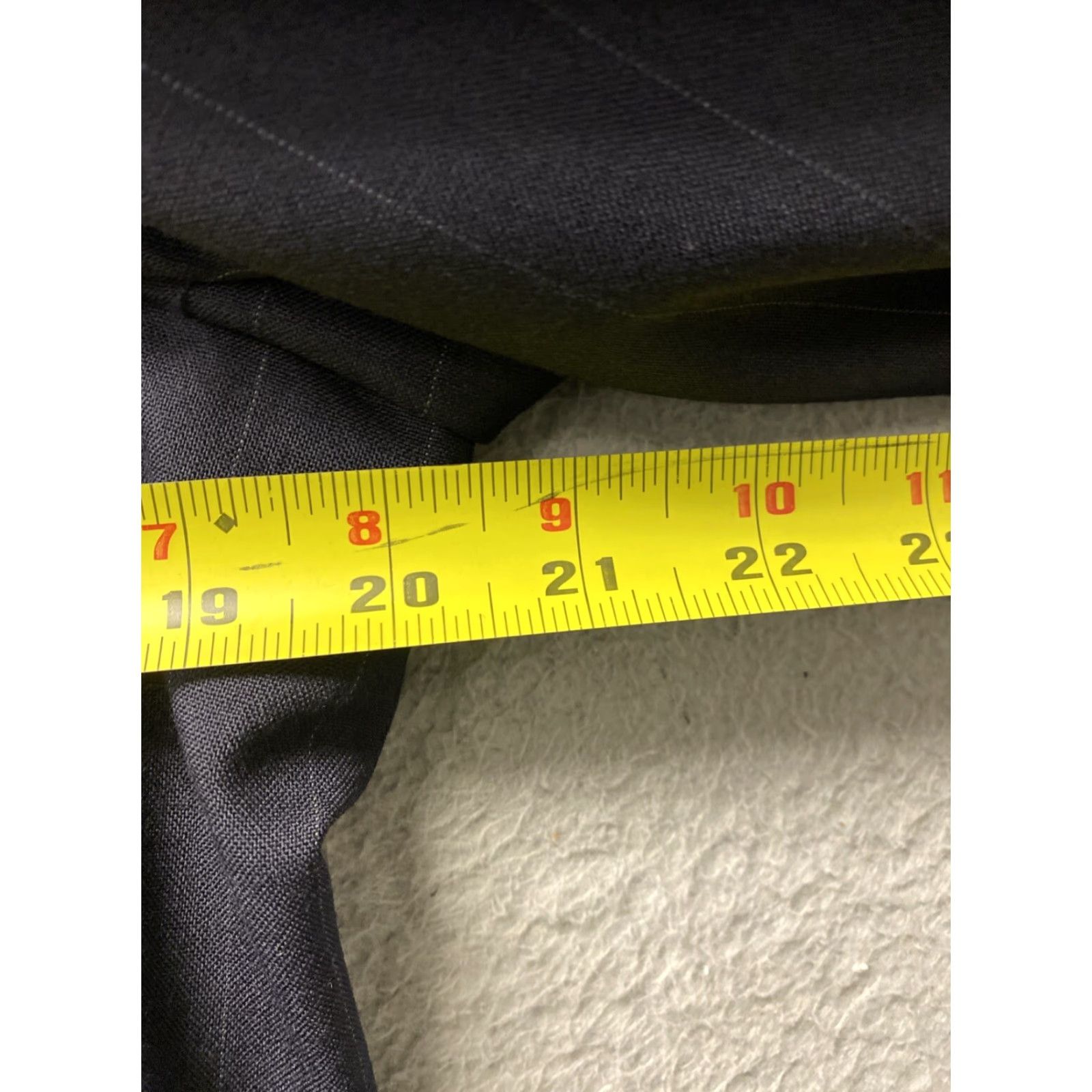 Jos. A. Bank VINTAGE Jos. A. Bank Men's Suit 42R Wool Navy Stripes 2-Piece Tailored Business Blazer Pants Size 42R - 4 Thumbnail