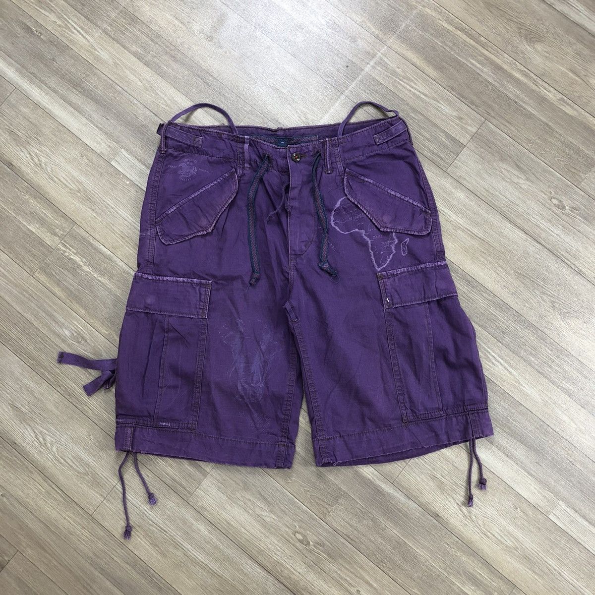 Polo Ralph Lauren Vintage Polo Ralph Lauren Military Bondage Cargo Shorts Size US 32 / EU 48 - 1 Thumbnail