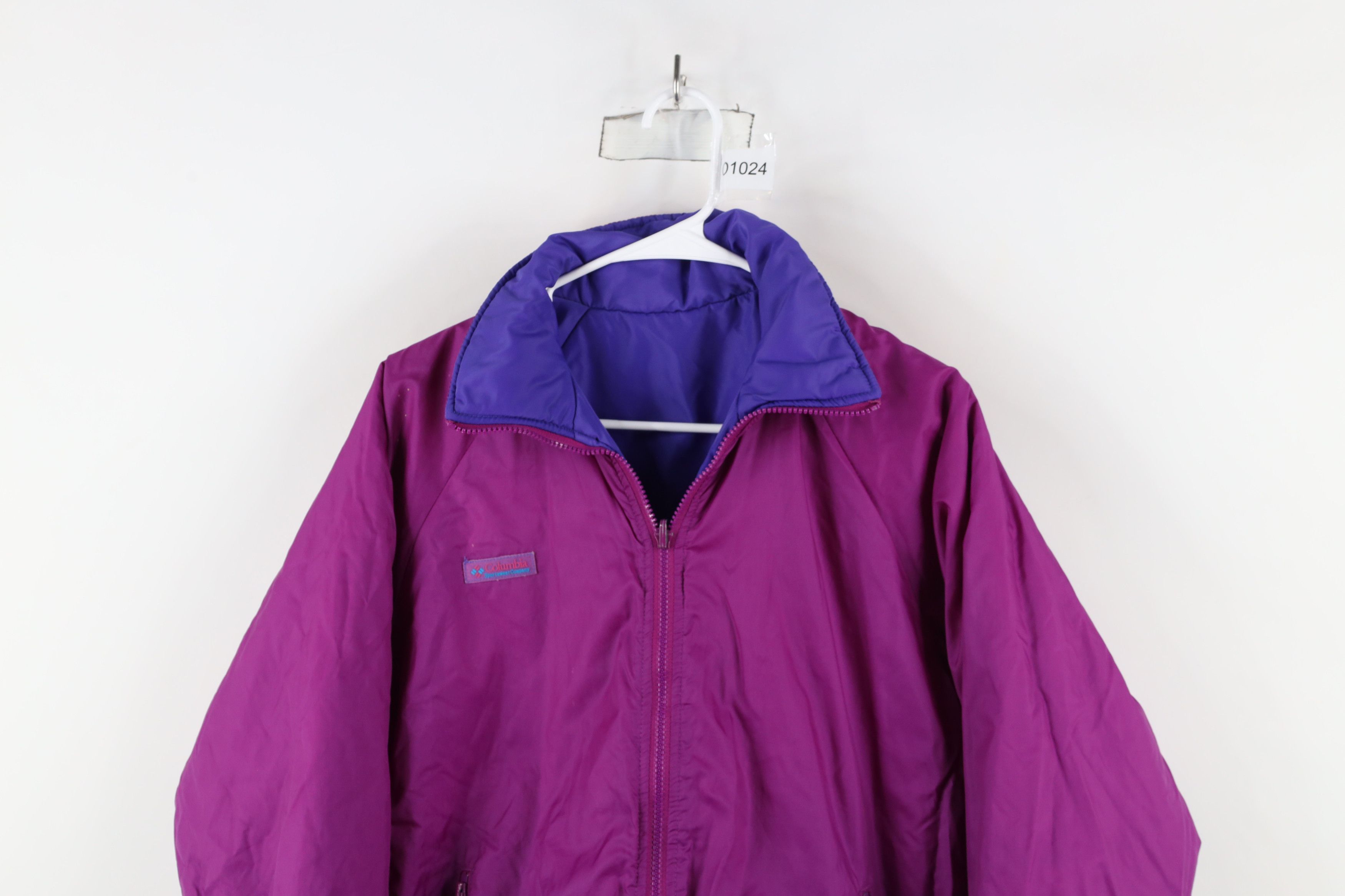 Columbia × Vintage Vintage 90s Columbia Reversible Puffer Bomber Jacket Size L / US 10 / IT 46 - 11 Thumbnail