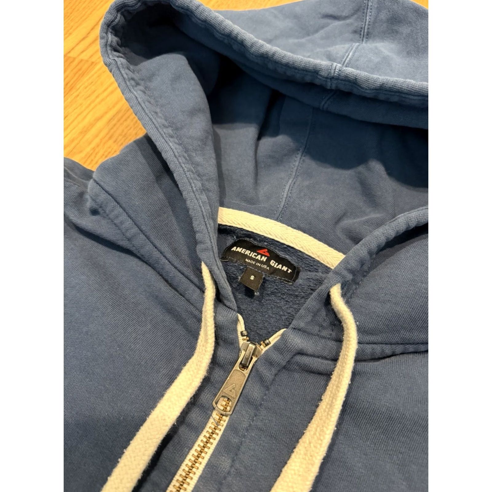 Vintage American Giant Full Zip Hoodie Sweatshirt Men’s Size Small Blue Heavyweight Size US S / EU 44-46 / 1 - 3 Thumbnail