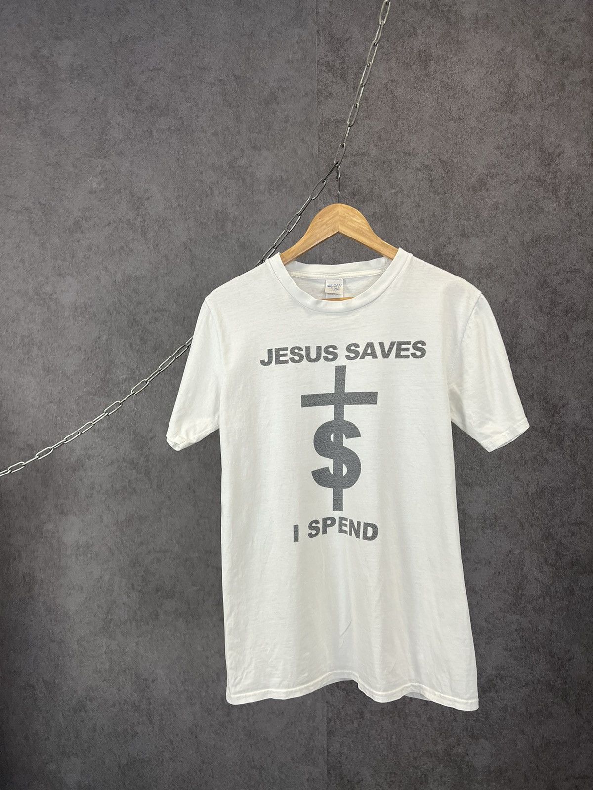 Other Jesus Saved I spend humor tee Size US S / EU 44-46 / 1 - 1 Thumbnail