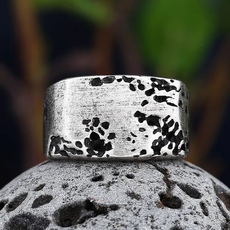 Jewelry × Vintage Stainless-Steel Retro Rock Ring Size ONE SIZE - 1 Thumbnail
