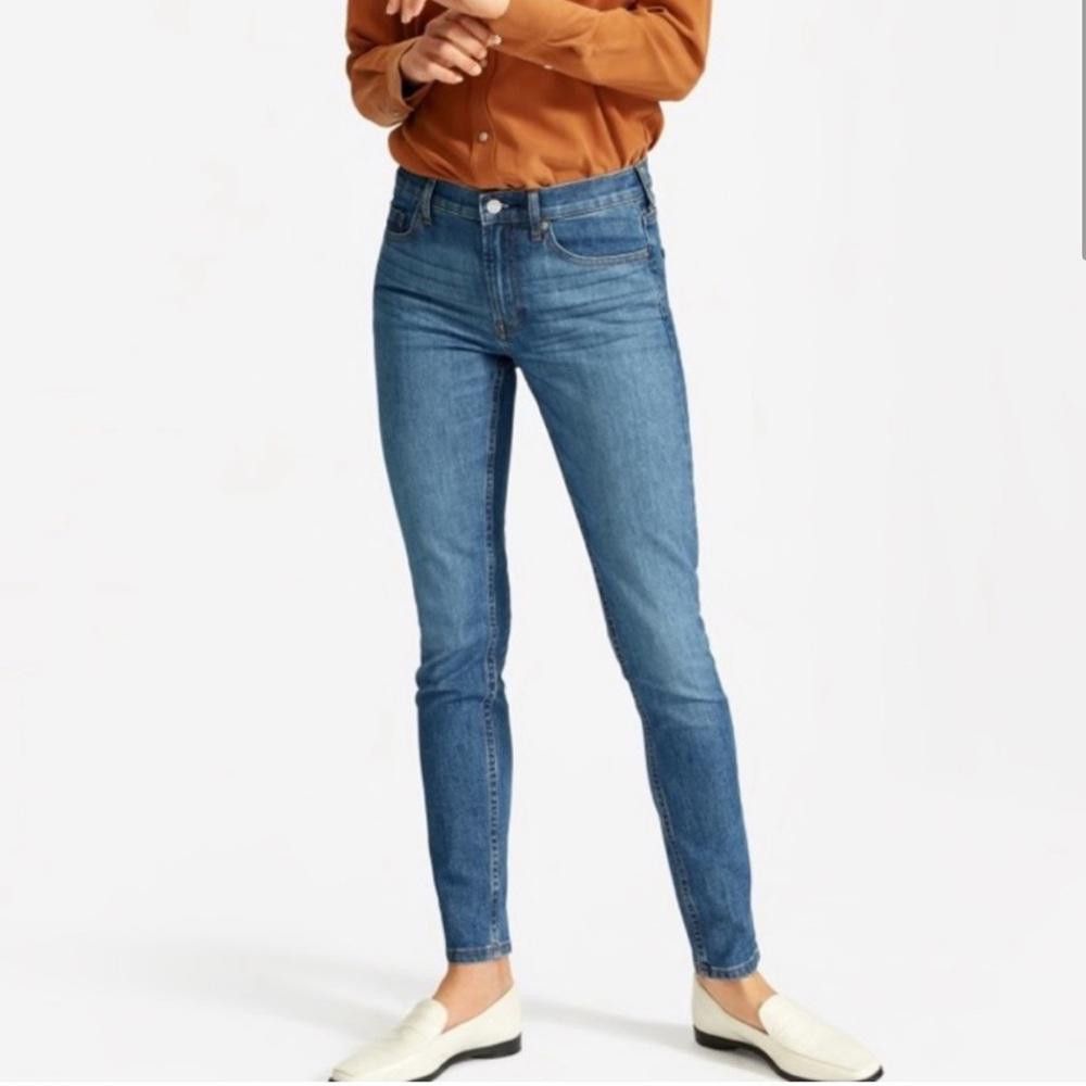 Everlane Everlane Ankle Jeans Size 25 Low Rise Medium Blue Wash Size 25" / US 0 / IT 36 - 1 Thumbnail