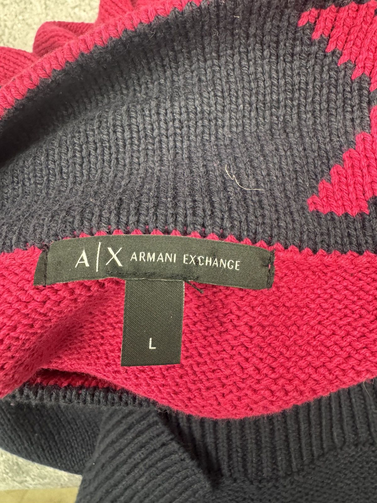 Armani Exchange Armani Exchange Women Vintage Knit Turtleneck Black / Pink Size L / US 10 / IT 46 - 5 Thumbnail