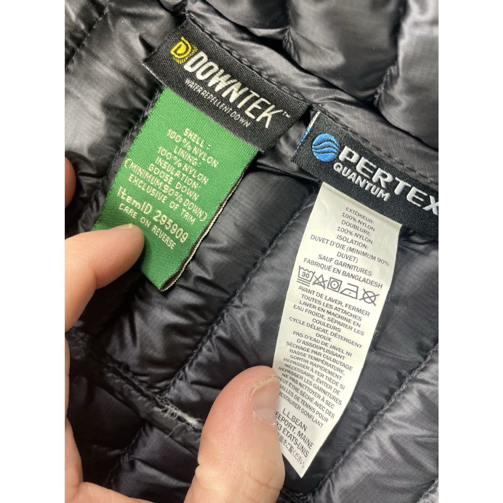 Vintage LL Bean Men's Down Vest w/ Downtek Ultralight 850 Black XL TALL Size US XL / EU 56 / 4 - 5 Thumbnail