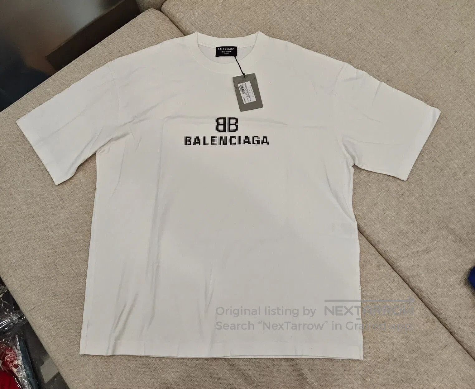 Balenciaga Balenciaga Mosaic Logo Short Sleeve T-Shirt. Size US S / EU 44-46 / 1 - 1 Thumbnail