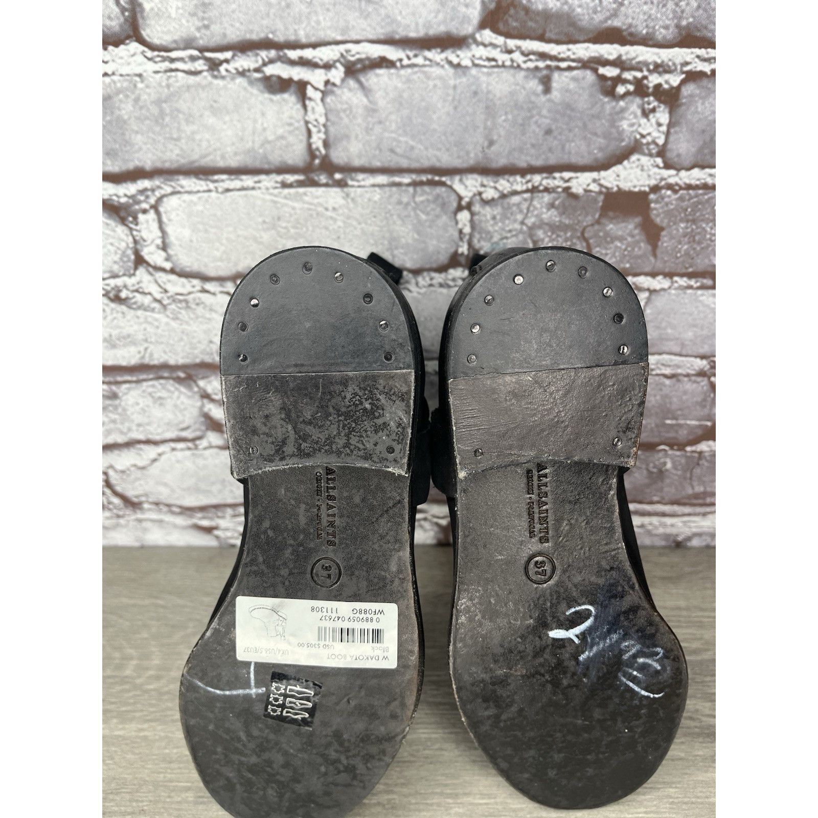 Allsaints AllSaints Italy Black Leather Harness Ankle Chelsea Boots Wo Size US 6.5 / IT 36.5 - 20 Thumbnail