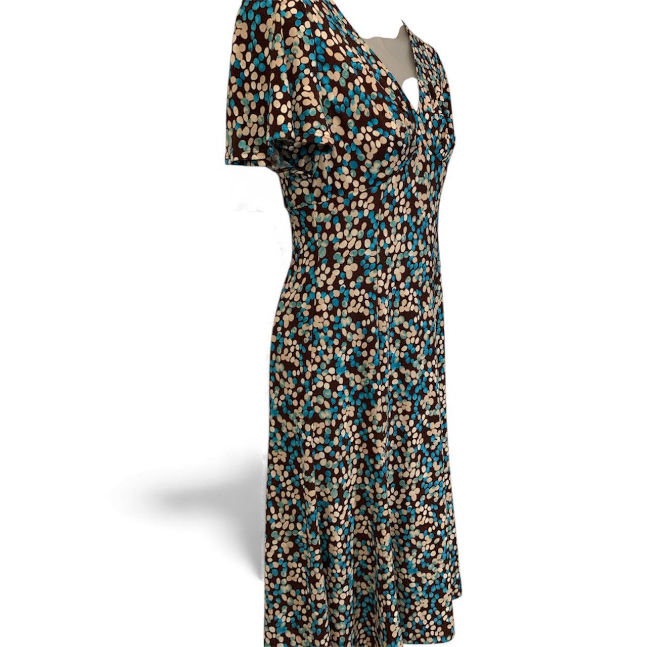 Chaps Chaps Floral Print Midi Dress (item#10046) Size XS / US 0-2 / IT 36-38 - 3 Thumbnail