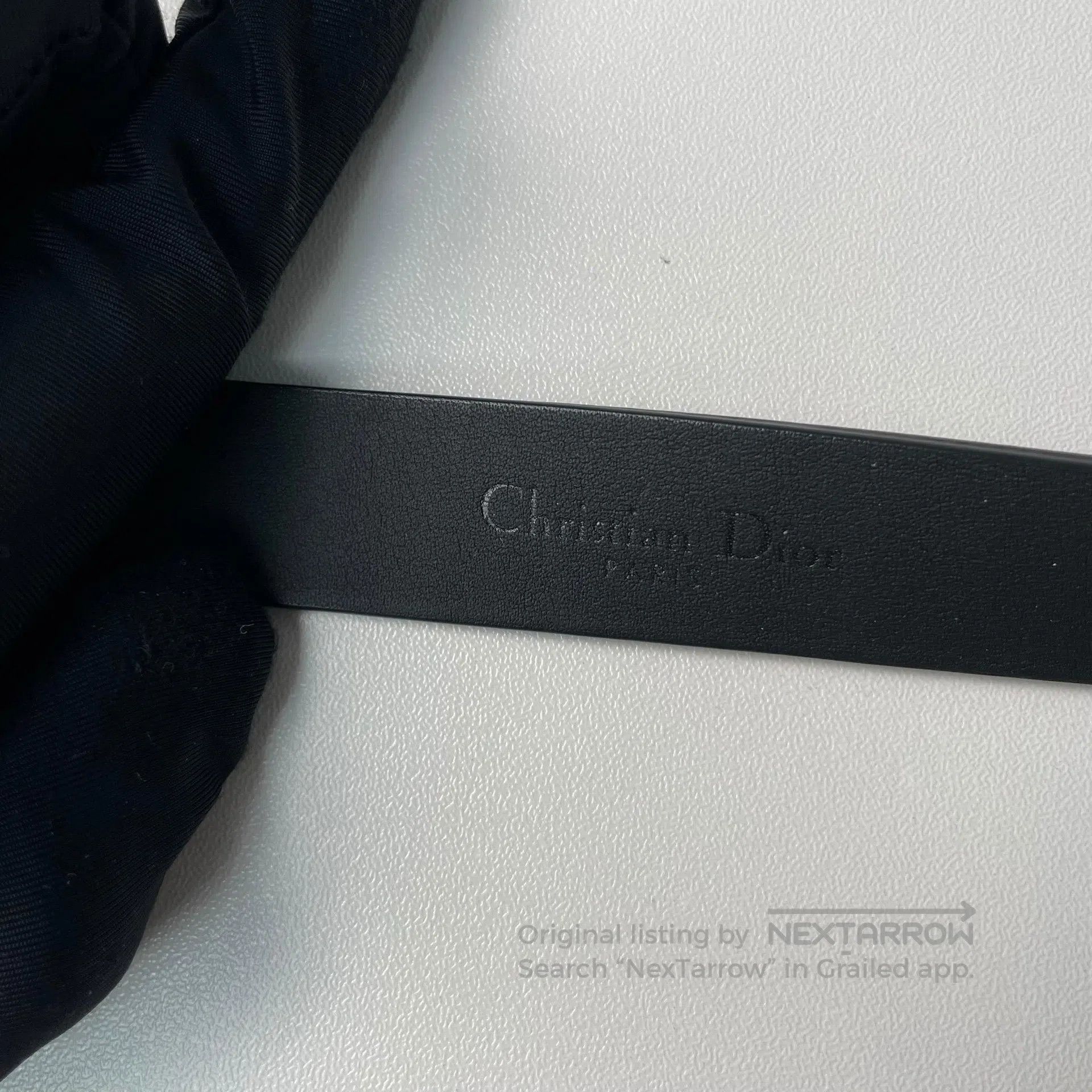 Dior Dior size 85 Black Saddle Buckle Matte Leather Belt| Size ONE SIZE - 8 Thumbnail