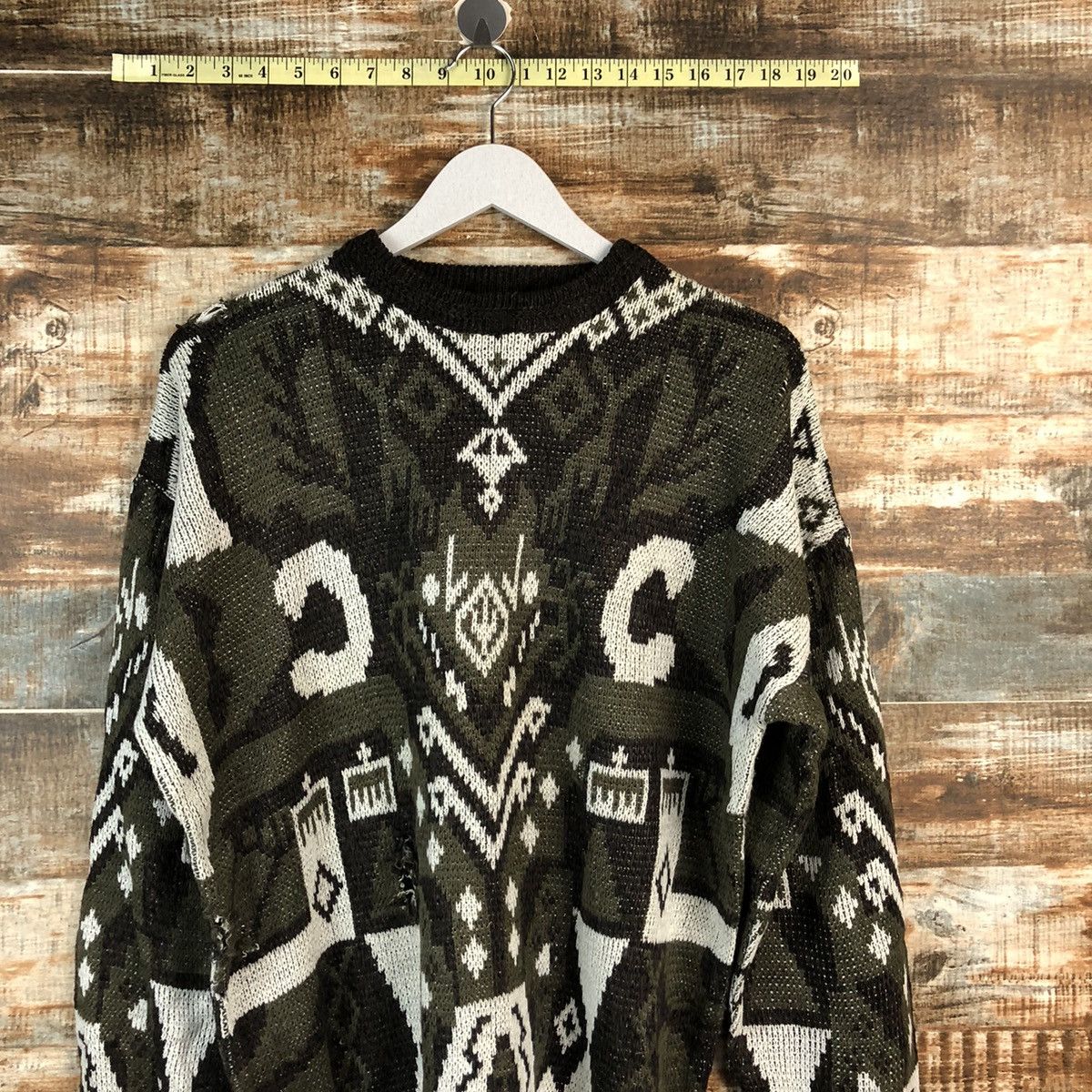 Homespun Knitwear Piat vintage like coogi Grey japan vintage Knitwear #A2470 Size US L / EU 52-54 / 3 - 2 Thumbnail