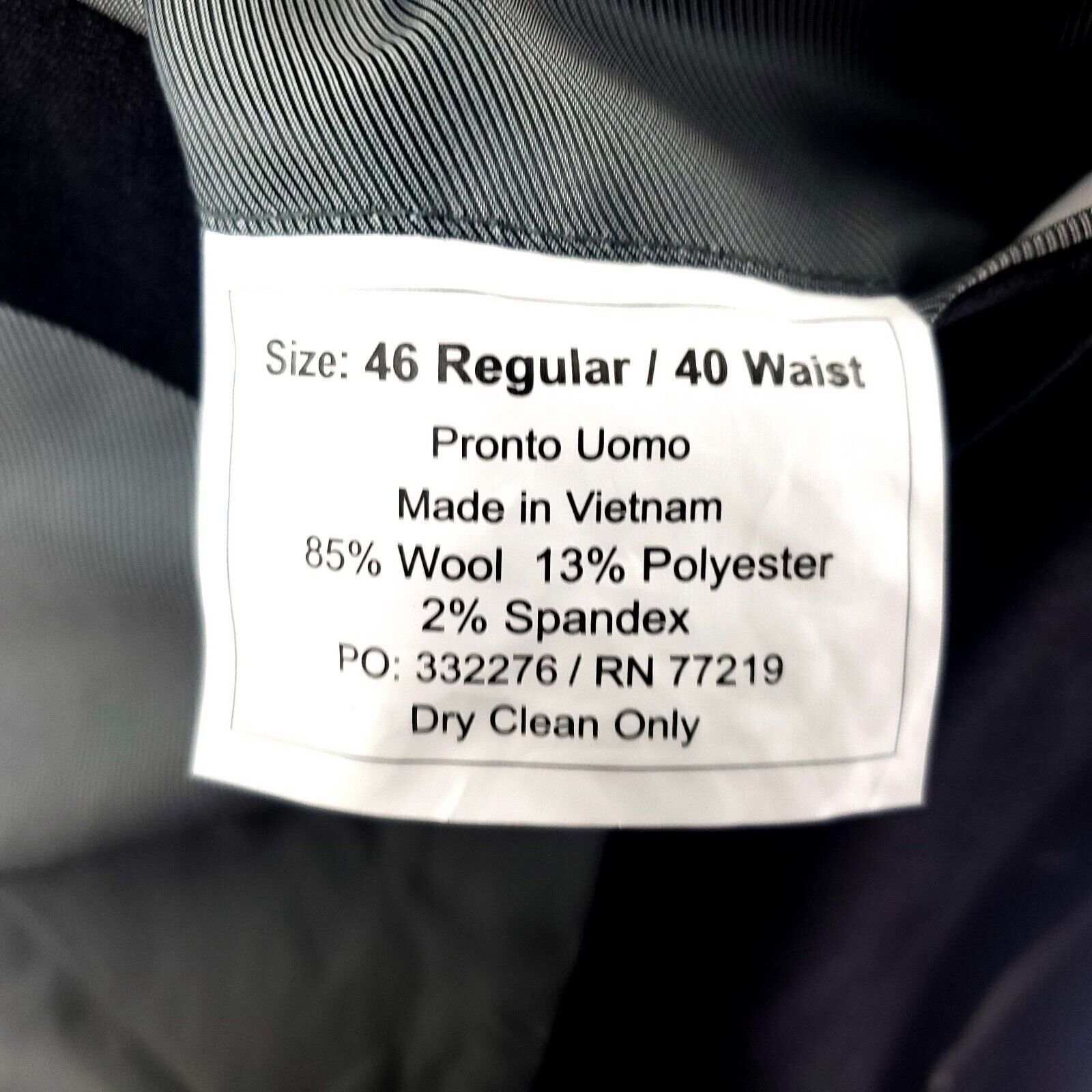 Pronto Uomo Pronto Uomo Wool 2 Button Suit Jacket 44R Gray Blazer Size 44R - 8 Thumbnail