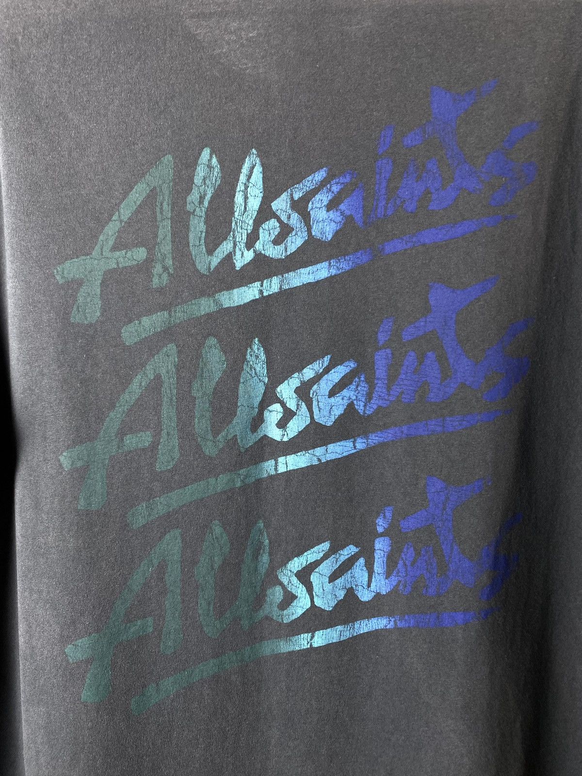 Allsaints Vintage All Saints Gradient Art T Shirt Hype Y2K Size US S / EU 44-46 / 1 - 7 Thumbnail