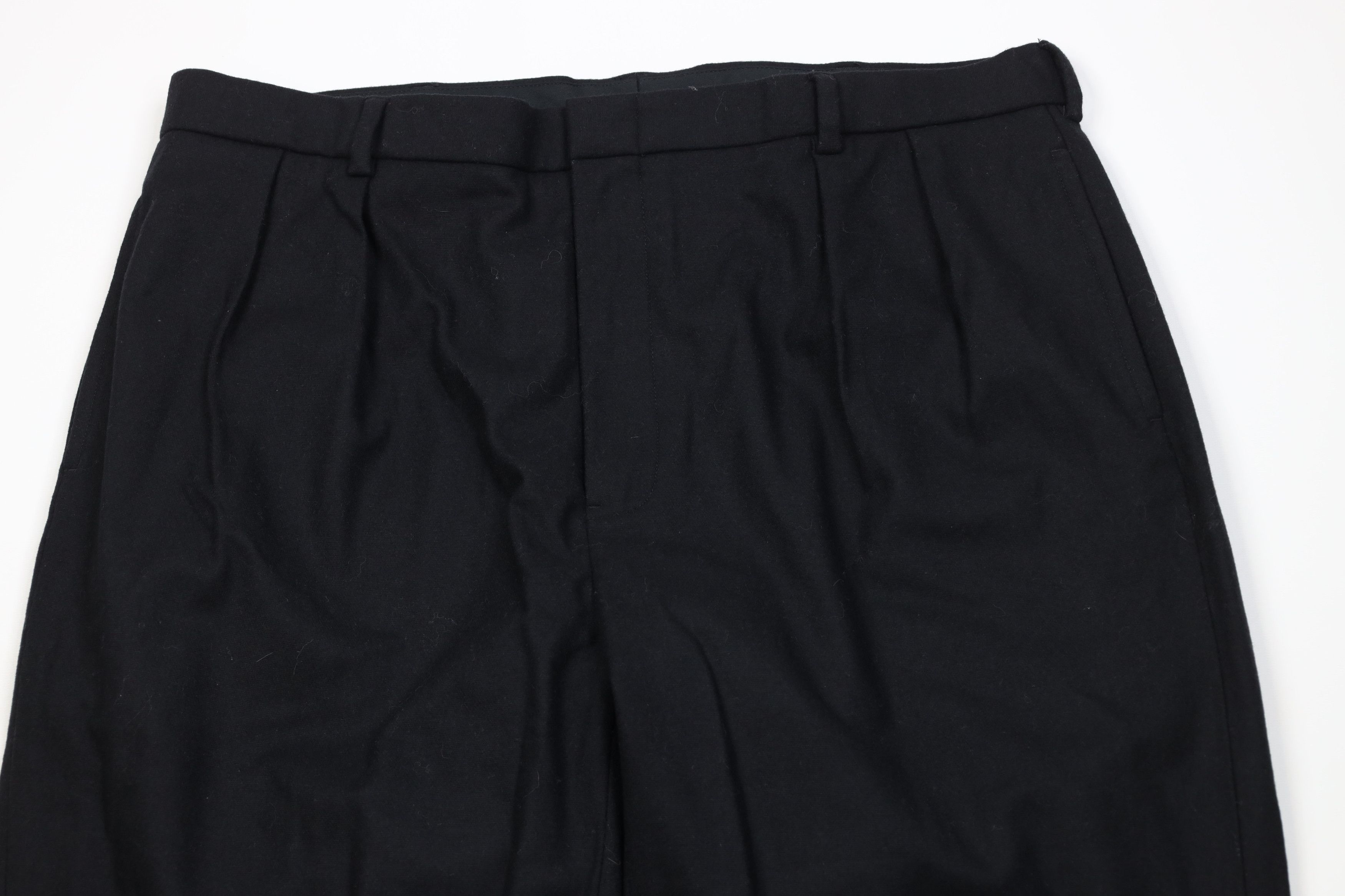 Polo Ralph Lauren Vintage 90s Ralph Lauren Knit Wide Leg Chino Pants Black Size US 40 / EU 56 - 2 Thumbnail