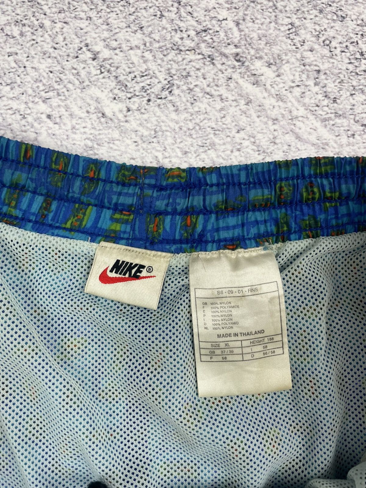 Nike × Vintage Vintage Nike Geometric Abstract Over Swim Print ACG 90s XL Size US 40 / EU 56 - 5 Thumbnail