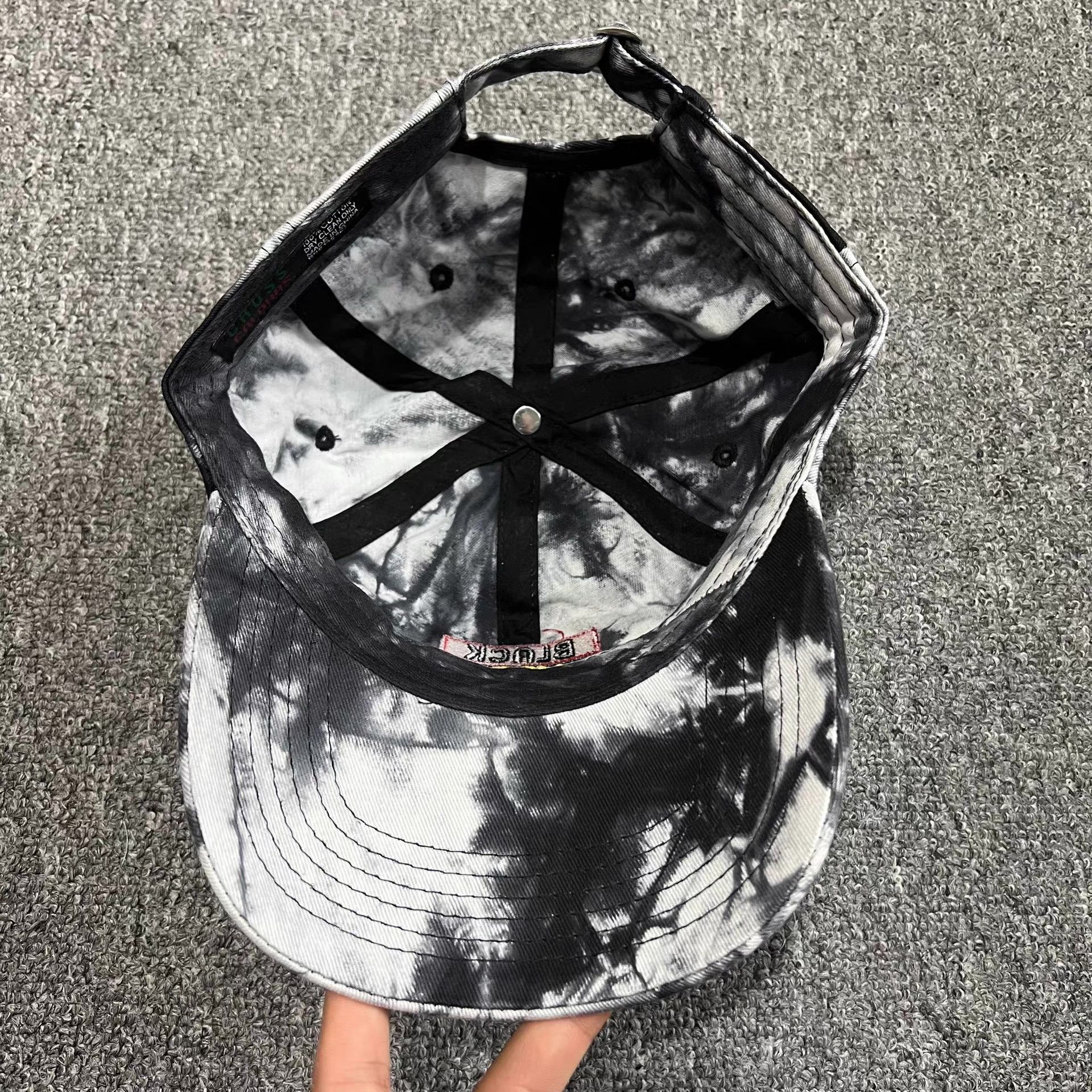 Cross Colours CrossEmbroidered Tie-Dye Curved Brim BaseballCapVisor Q7 Size ONE SIZE - 5 Thumbnail