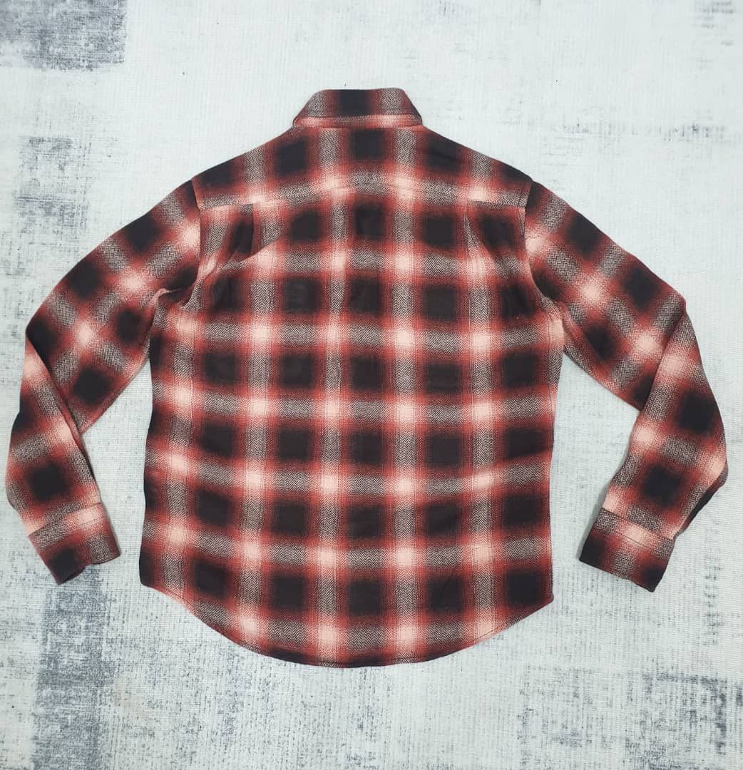 Japanese Brand 💥Collective red checkered flannel shadow shirt Size US M / EU 48-50 / 2 - 6 Thumbnail