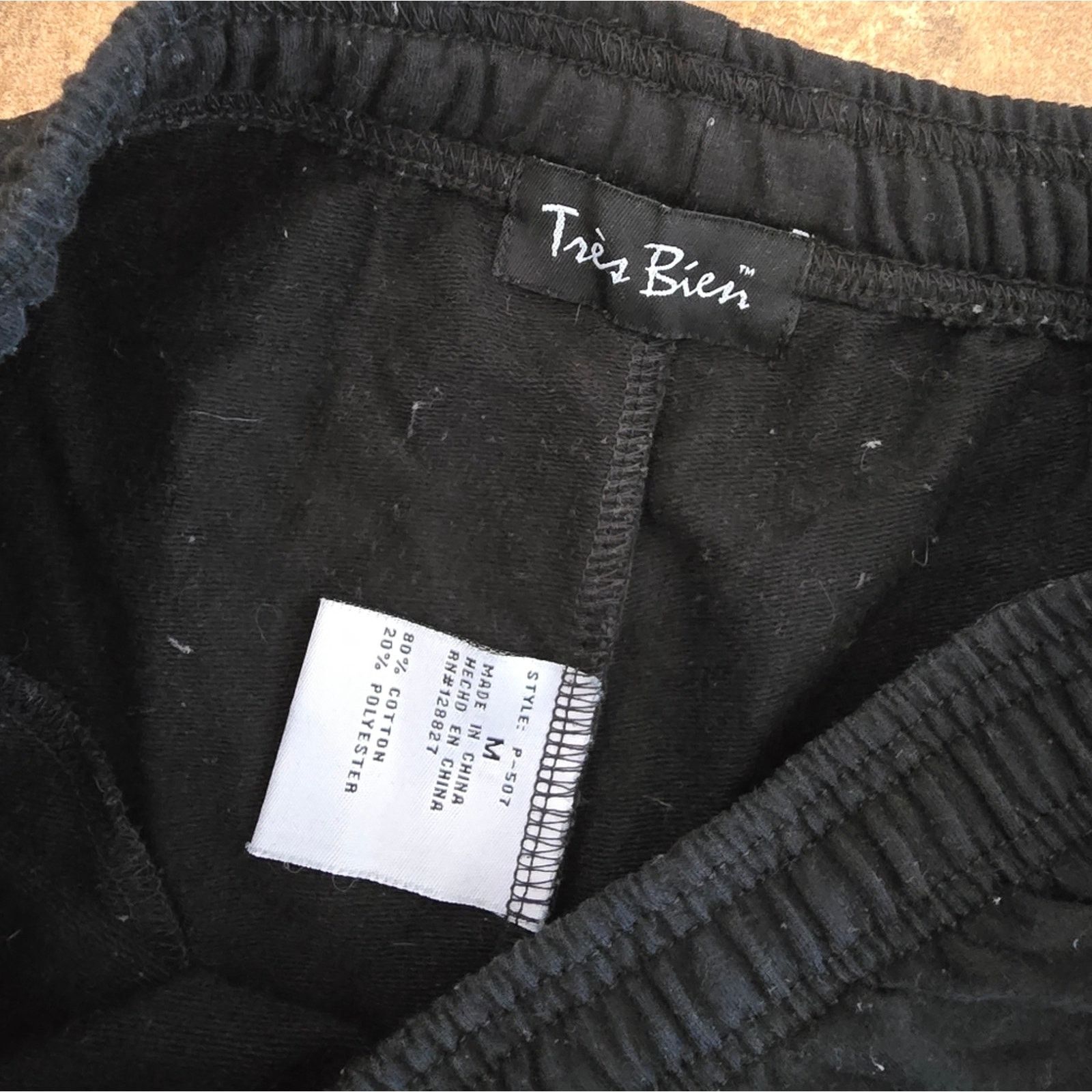 Tres Bien Black | TRÈS BIEN | Double Love Sweats Size 30" / US 8 / IT 44 - 3 Thumbnail