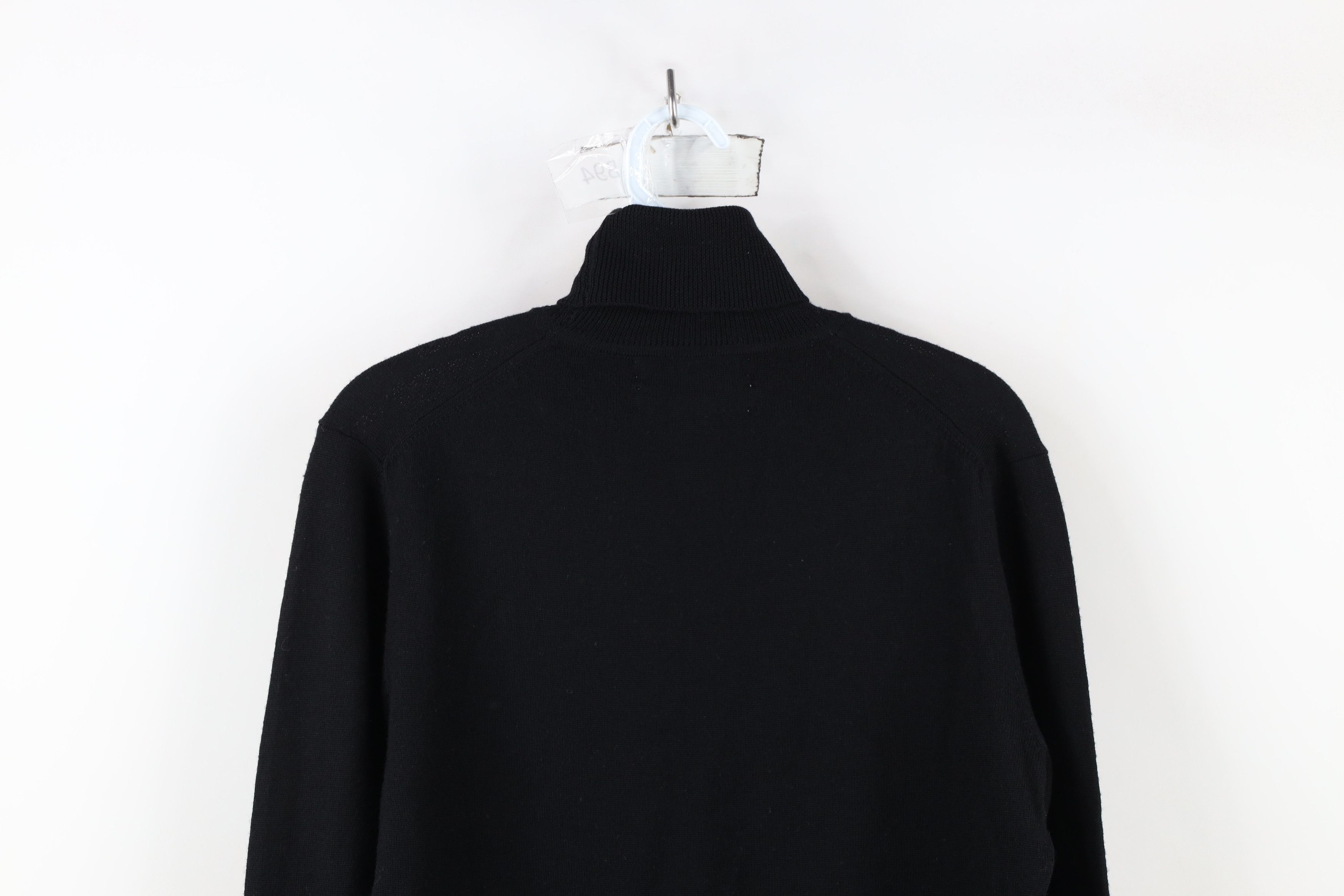 Vintage Vintage 90s Streetwear Wool Knit Turtleneck Sweater Black Size S / US 4 / IT 40 - 12 Thumbnail