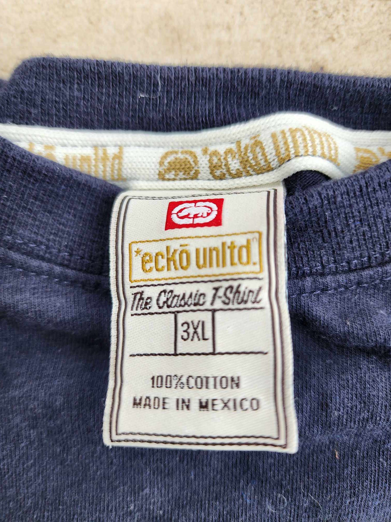 Ecko Unltd. 2000s Ecko Unltd. Navy T-Shirt - 3XL - Hip Hop Vintage Size US XXL / EU 58 / 5 - 6 Thumbnail