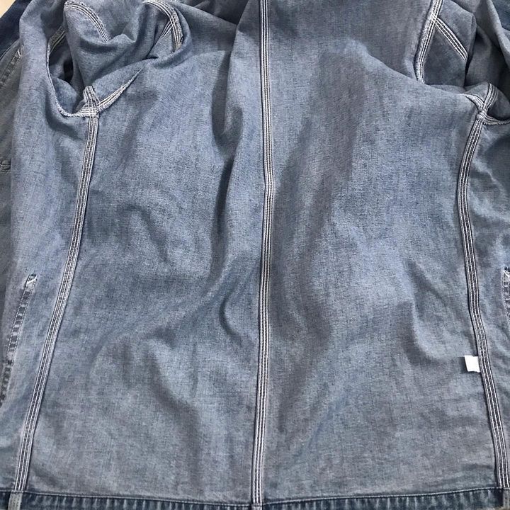 Lee × Vintage Vintage Lee Chore Jacket denim blue jeans Sanforized Coveral Size US L / EU 52-54 / 3 - 8 Thumbnail