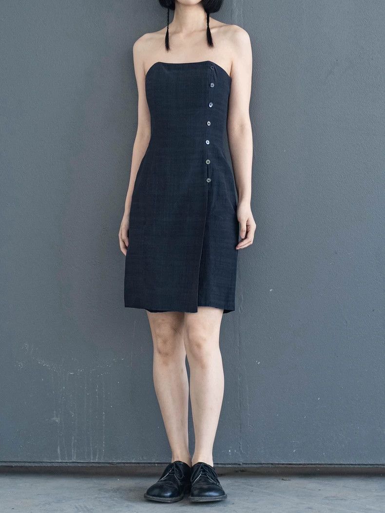 Kenzo KENZO A glossy magazine-style buttoned bodice dress Size XS / US 0-2 / IT 36-38 - 1 Thumbnail