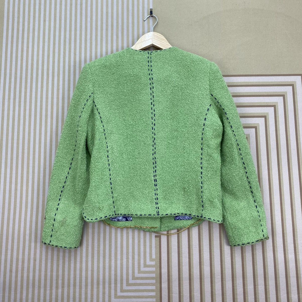 Japanese Brand 🫶Japanese Designer Tweed Jacket cat patterned inner lining Size M / US 6-8 / IT 42-44 - 2 Thumbnail