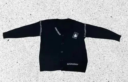 VIBE Latest Collection Hype Black Cardigan Knitwear Jumper Size US L / EU 52-54 / 3 - 1 Thumbnail