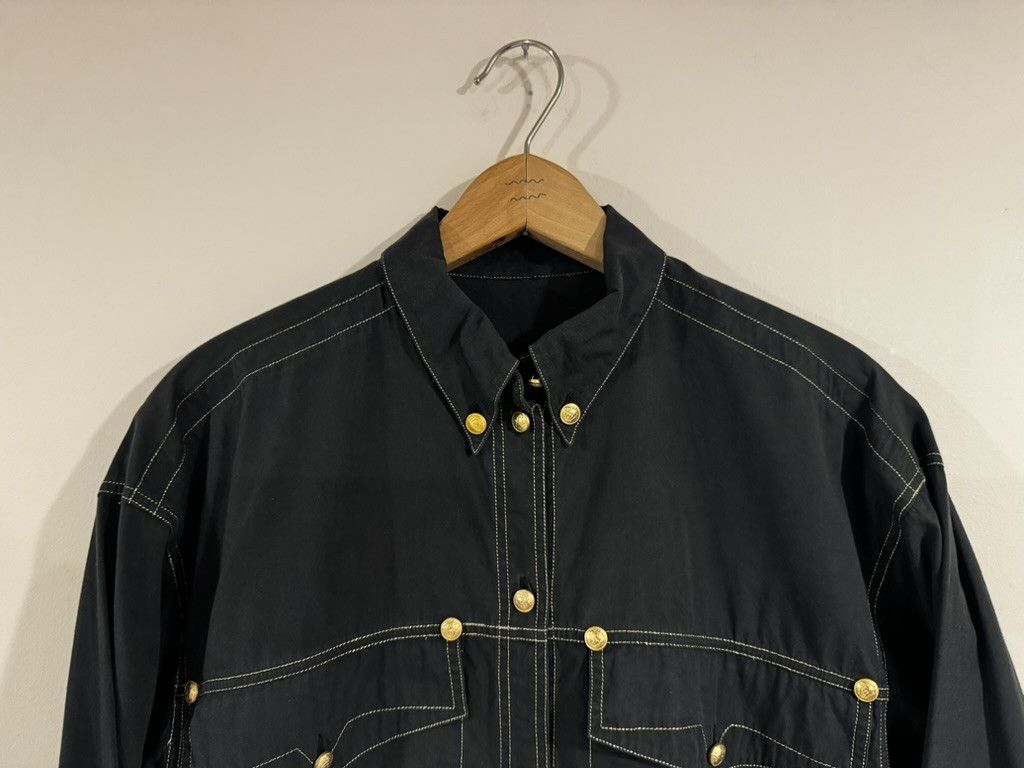 Versace 100% Authentic Vintage Gianni Versace Cotton Shirt Size US M / EU 48-50 / 2 - 2 Thumbnail