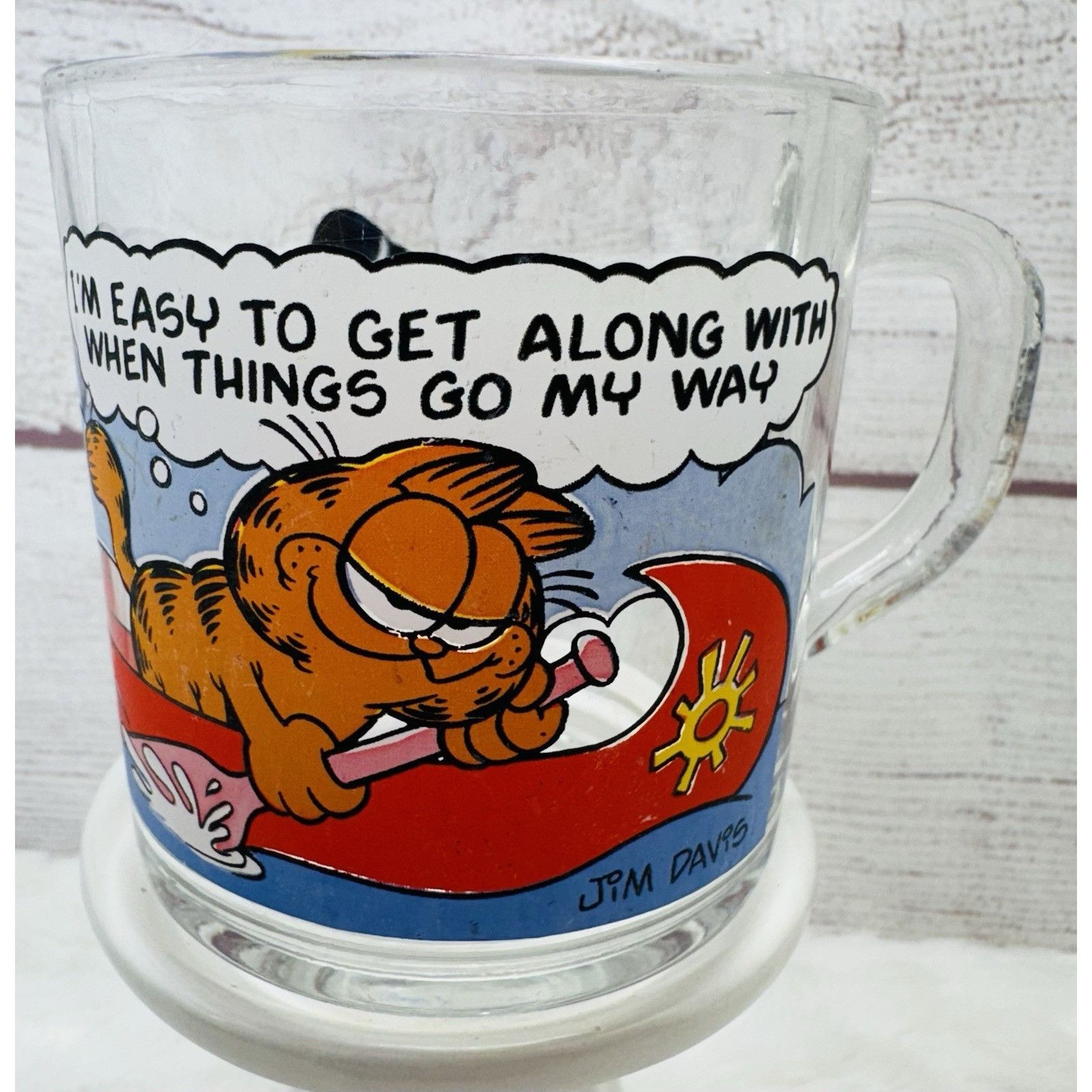 Other McDonald’s Garfield & Odie Clear Glass Coffee Mugs Cups VINT Size ONE SIZE - 5 Thumbnail