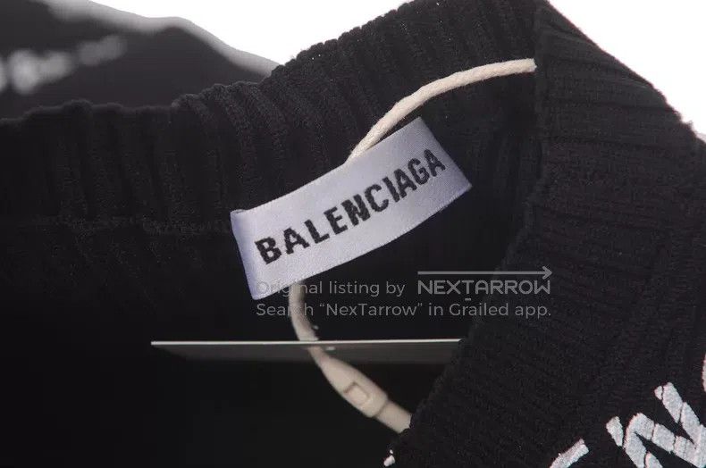 Balenciaga Balenciaga Bullet Screen Knit Sweater Size US S / EU 44-46 / 1 - 3 Thumbnail