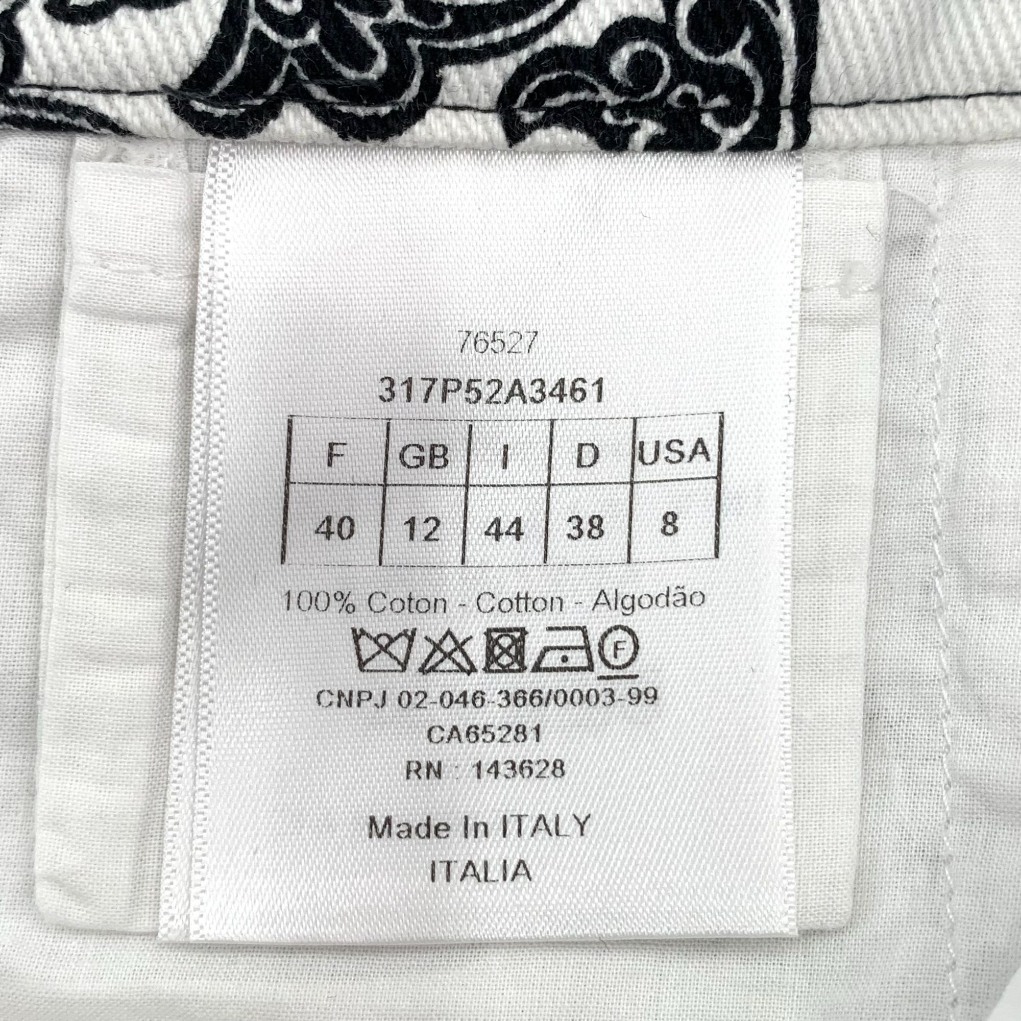 Dior Dior Black & White Patterned Cotton Casual Shorts (Size 44) Size 30" / US 8 / IT 44 - 5 Thumbnail