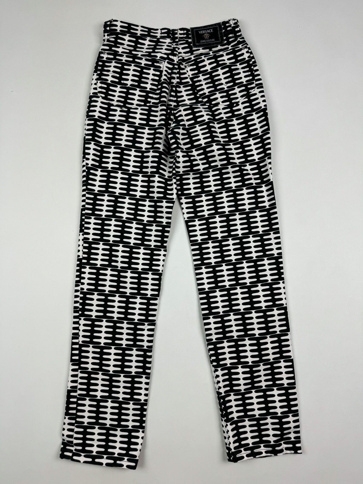 Other 1990’s Vintage Versace Jeans Couture Abstract Pattern Pants Size 26" / US 2 / IT 38 - 10 Thumbnail