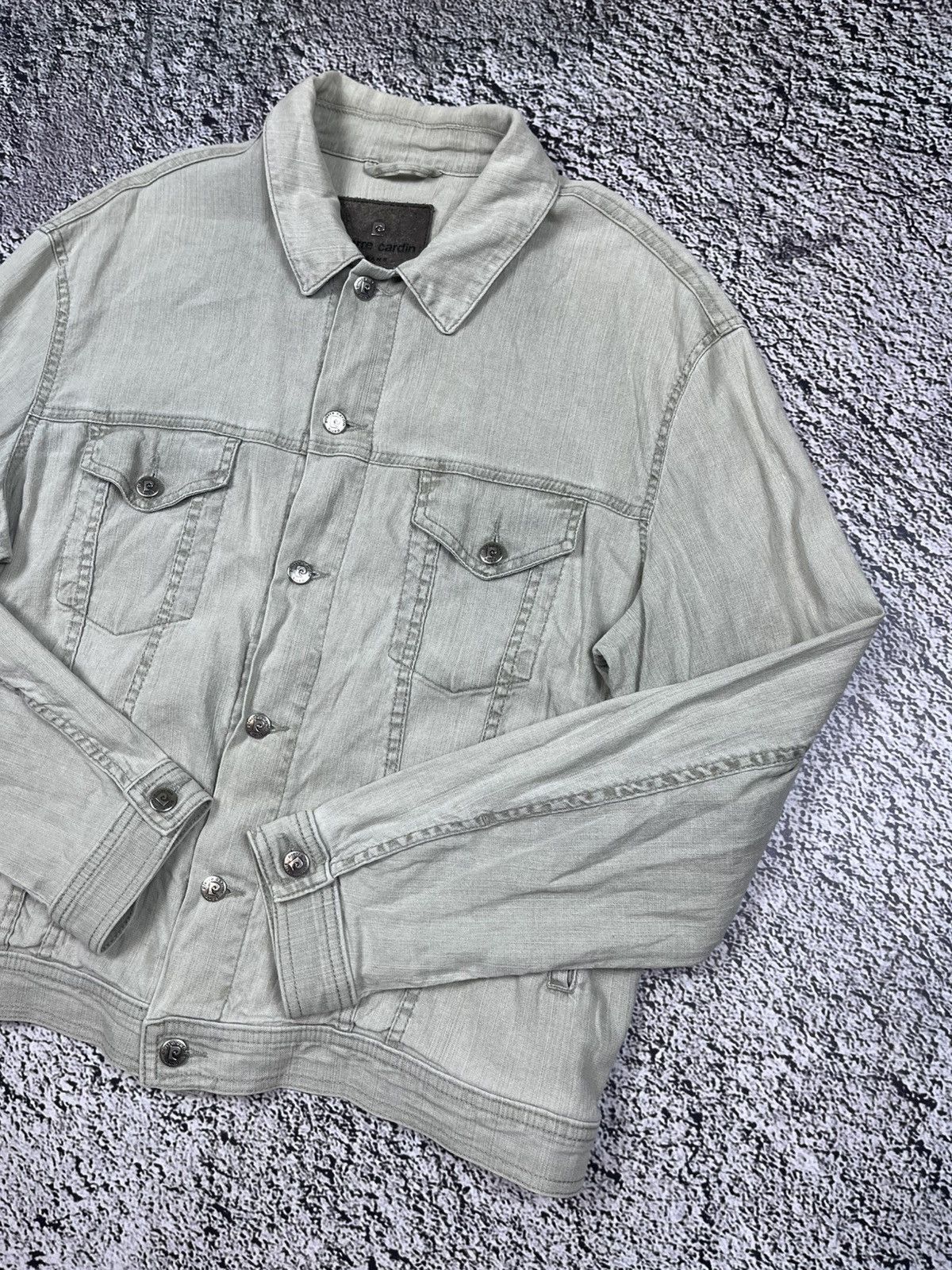Pierre Cardin Vintage 90s Rare Pierre Cardin Linen jacket size L Size US L / EU 52-54 / 3 - 3 Thumbnail